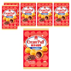 義美 小泡芙 經典巧克力, 39g, 6包