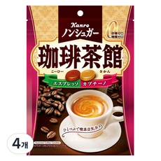 Kanro 甘樂 無糖咖啡糖, 72g, 4個