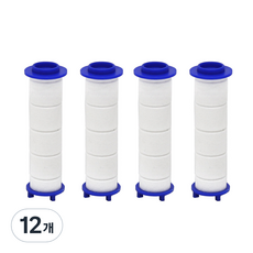 코시나 메가수압 3단물줄기 온오프 샤워기 전용필터, 12개