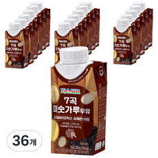 파스퇴르 7곡 미숫가루우유, 200ml, 36개