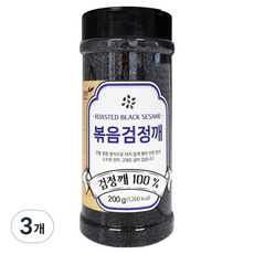 청화농산 볶음검정깨 100%, 200g, 3개