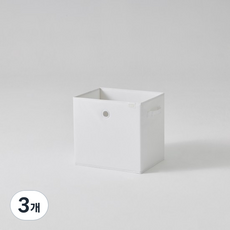 한샘 샘 폴리 수납 바스켓, 퓨어화이트, 3개