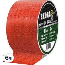 Skora 高亮度反光膠帶, 6個, 紅色