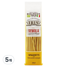 이리스 유기농 세몰라 스파게티, 500g, 5개
