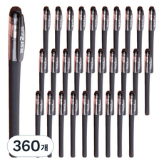 Holipic 0.5mm 大容量原子筆, 黑色, 360個