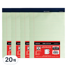 OXFORD Legal Pad B5, 淺綠色, 20個, 50張