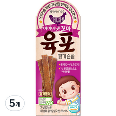 아이배냇 유아용 꼬마 육포, 닭가슴살, 30g, 5개