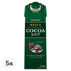 MORIYAMA 守山乳業 喫茶店の味 可可飲, 1L, 5瓶