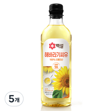 CJ BEKSUL 白雪 葵花油, 900ml, 5個