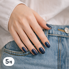 잇템샵 젤리팝 풀컬러 네일스티커, 5개, 18 미드나잇블루