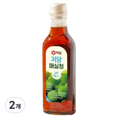 백설 매실 저칼로리 저당 매실청, 645g, 2개
