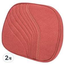 크로니클 전체 차량 호환 스웨이드 프로텍 차량용 머리쿠션, 볼케이노 레드, 2개