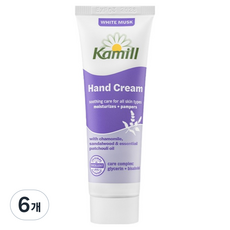 카밀 핸드크림 화이트 머스크, 30ml, 6개