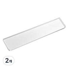 아이노트 풀 사이즈 아크릴 팜레스트 손목 보호 키보드받침대 KAP-300, 클리어, 2개