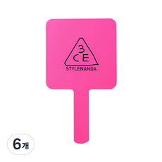 3CE 사각 손거울, 핑크, 6개