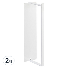 초강력 현관 세탁기 자석 옷걸이 사이드행거, 화이트, 2개