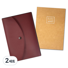 홀드미 클러치 바인더 + 데일리 스케줄러 + 메모리 스케쥴러M, 커런트 버건디(바인더), 2세트