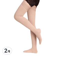 Husperft大腿型小腿壓力襪 膚色 SA150, 2個, 皮膚