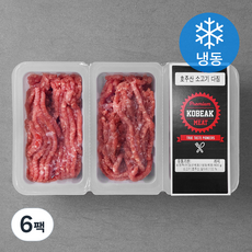 코빅푸드 호주산 소고기 다짐육 (냉동), 600g, 6팩