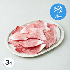 고급진 미국산 돼지 앞다리살 제육볶음 불고기용 (냉동), 3개, 1kg