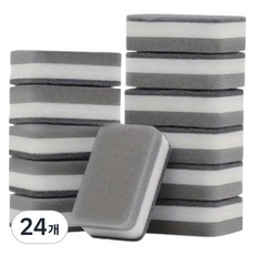 스완 양면 스크레치 블록 수세미 그레이, 24개, 1개입