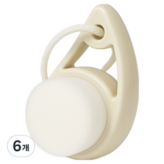 DeepTalk 便攜式掛繩細毛迷你潔面刷 DT0903, 6個, 白色