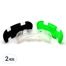 동명 안전모 후두부 충격방지대 블랙 + 형광 + 투명 세트, 혼합색상, 6개