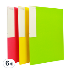 ECO Chungwoon 壓紋透明文件夾 10頁 A4, 隨機出貨, 6個