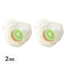 베베니즈 후르츠 유아 배변훈련팬티 2p, 키위, 2세트