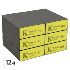 O-ON 軟式砂紙塊 80號, 12個