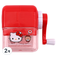 三麗鷗角色 Hello Kitty 迷你手動削鉛筆機, 混合顏色, 2個