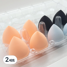Beautyrub 大容量無乳膠斜角化妝海綿水滴型10入組, 隨機出貨, 2套