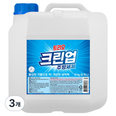 트리오 크린업 주방세제, 10kg, 3개