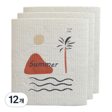 리즈제이니 레트로풍 주방행주 05 작은 섬, 12개