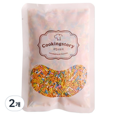 쿠킹스토리 레인보우 스프링클, 100g, 2개