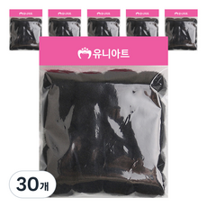 유니아트 1000 퐁퐁 30mm, 검정, 30개