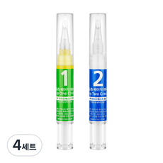 와이츄 시즌1 베이직 속눈썹 뷰러펌 1제 + 2제 세트, 5ml, 4세트