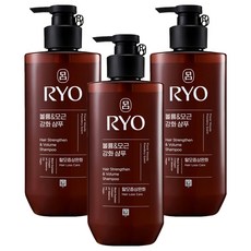 려 흑운 볼륨&모근강화 샴푸 탈모증상완화 우디머스크향, 480ml, 3개