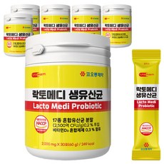 KOLON PHARMA Lactomed生乳酸菌[更新的最新生產產品]高含量益生菌後生元, 60g, 6個
