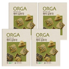 ORGA WHOLE FOODS 糙米炸海苔脆片, 40g, 4個
