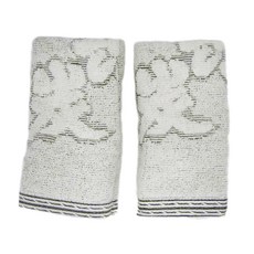 ONE&ONE 慶峯棉業 台灣製竹炭紗雙股厚毛巾 76 x 33cm 2條, 灰色, 1組