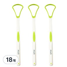 Biz-on 生活必需品 舌頭白苔 舌苔 去除器 清潔器 綠色, 10g, 18個