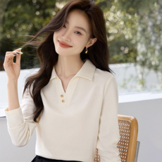 루나걸 여성용 츄비넌 카라 블라우스 L24FBL071828