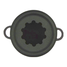 IWACHU 岩鑄 天婦羅鑄鐵鍋 日本製造, 22cm, 黑色, 1個