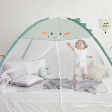 BEBEDECO 恐龍造型彈開式蚊帳, 綠色