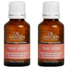OiL GARDEN 澳悠園 複方精油 聚精會神 (檸檬+橙子+羅勒+雪松+迷迭香+肉桂) 25ml, 2個
