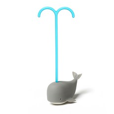 Gongdreen 鯨魚夢幻鯨魚泡茶器, 灰色, 1個