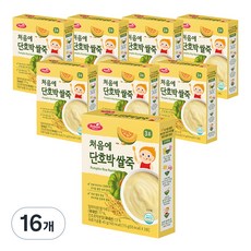 Bebest 孩童副食品沖泡粥 3包入, 南瓜白米口味, 16盒, 45g