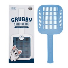 ISUPET Groovy 貓咪膨潤土貓砂鏟, 粉藍色