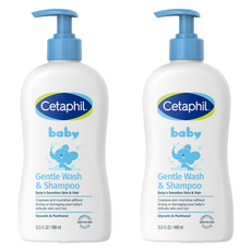 세타필 베이비 젠틀 바디워시 앤 샴푸, 400ml, 2개